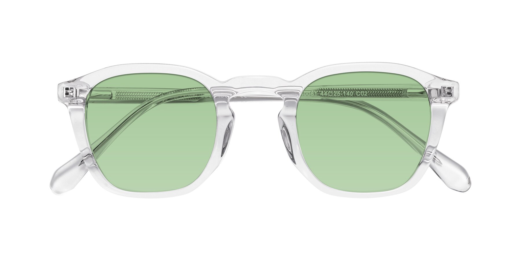 Folded Front of Producer in Clear with Medium Green Tinted Lenses