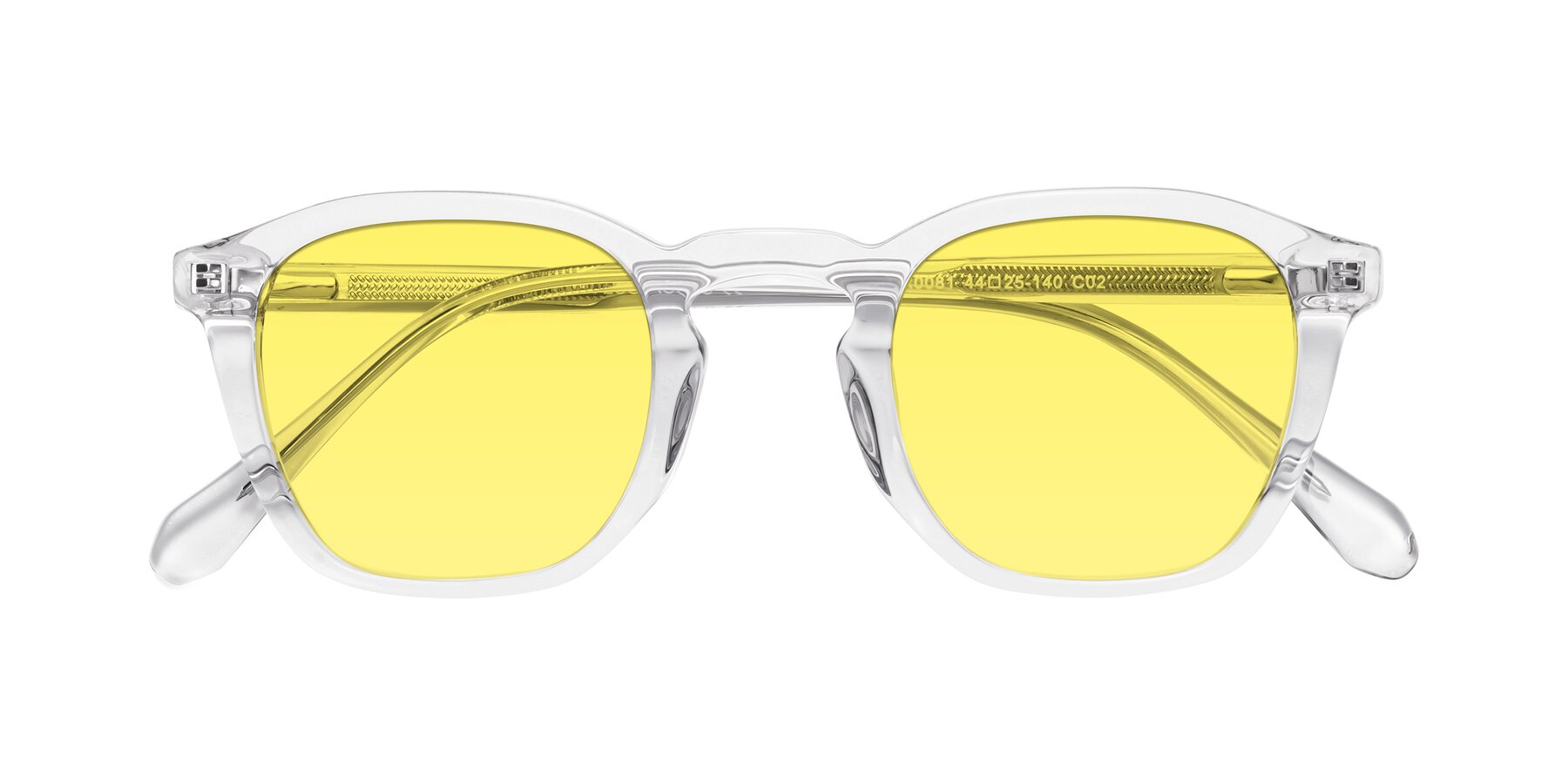 Folded Front of Producer in Clear with Medium Yellow Tinted Lenses