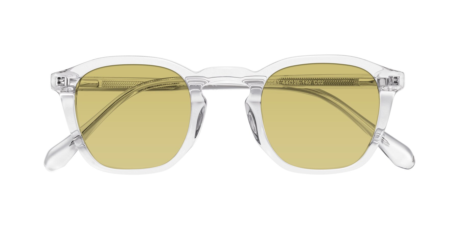 Folded Front of Producer in Clear with Medium Champagne Tinted Lenses