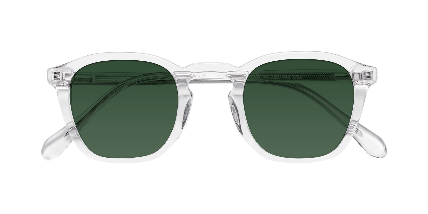 Folded Front of Producer in Clear with Green Tinted Lenses