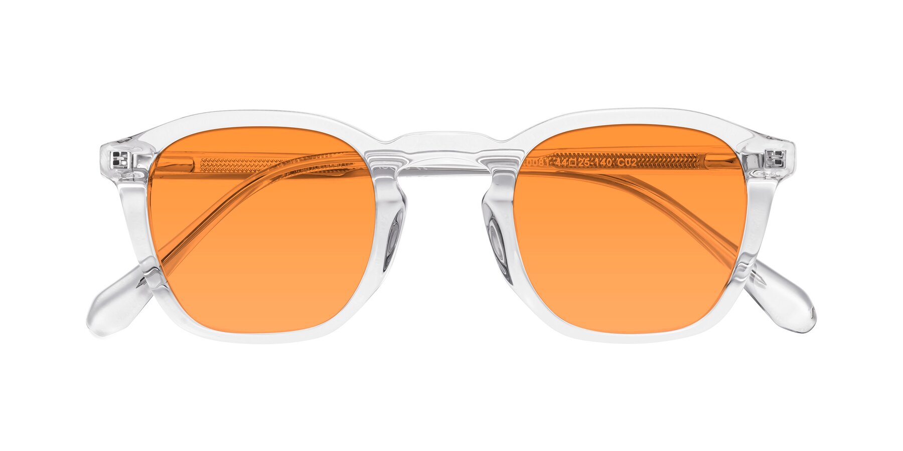 Folded Front of Producer in Clear with Orange Tinted Lenses