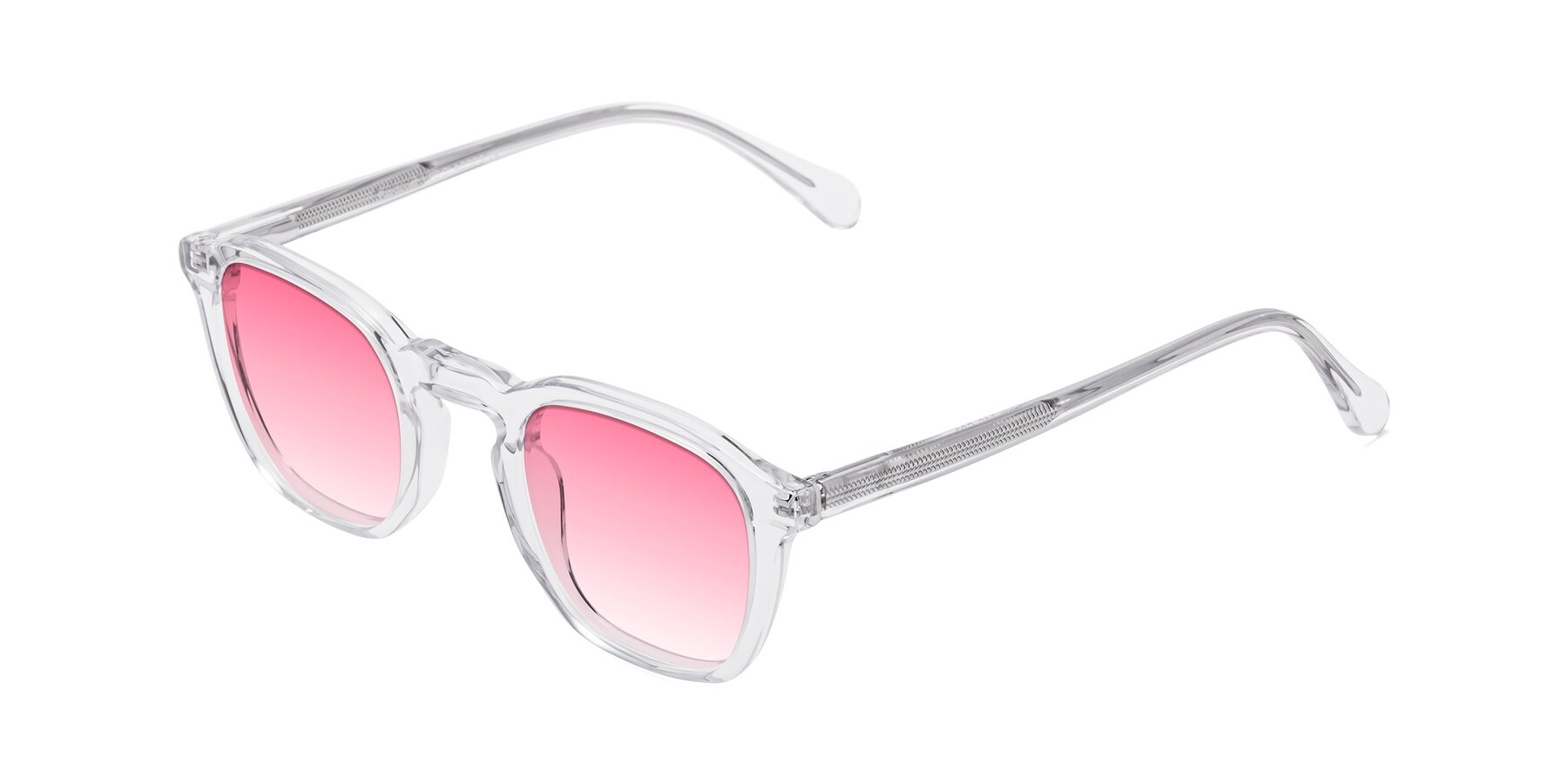 Angle of Producer in Clear with Pink Gradient Lenses