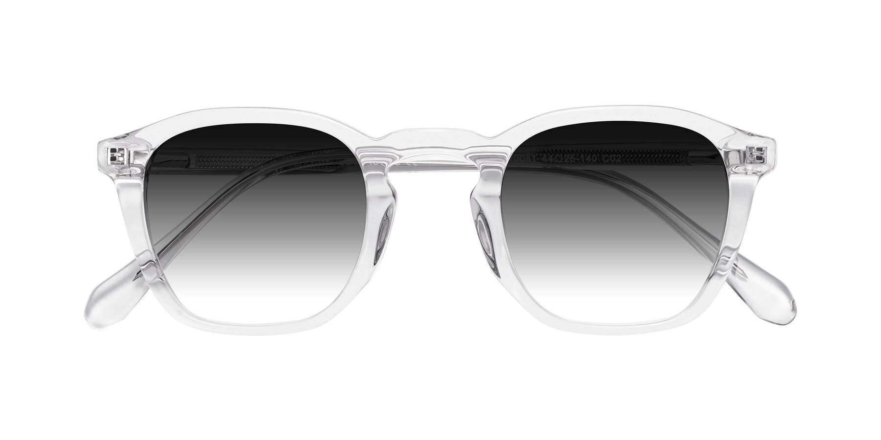 Folded Front of Producer in Clear with Gray Gradient Lenses