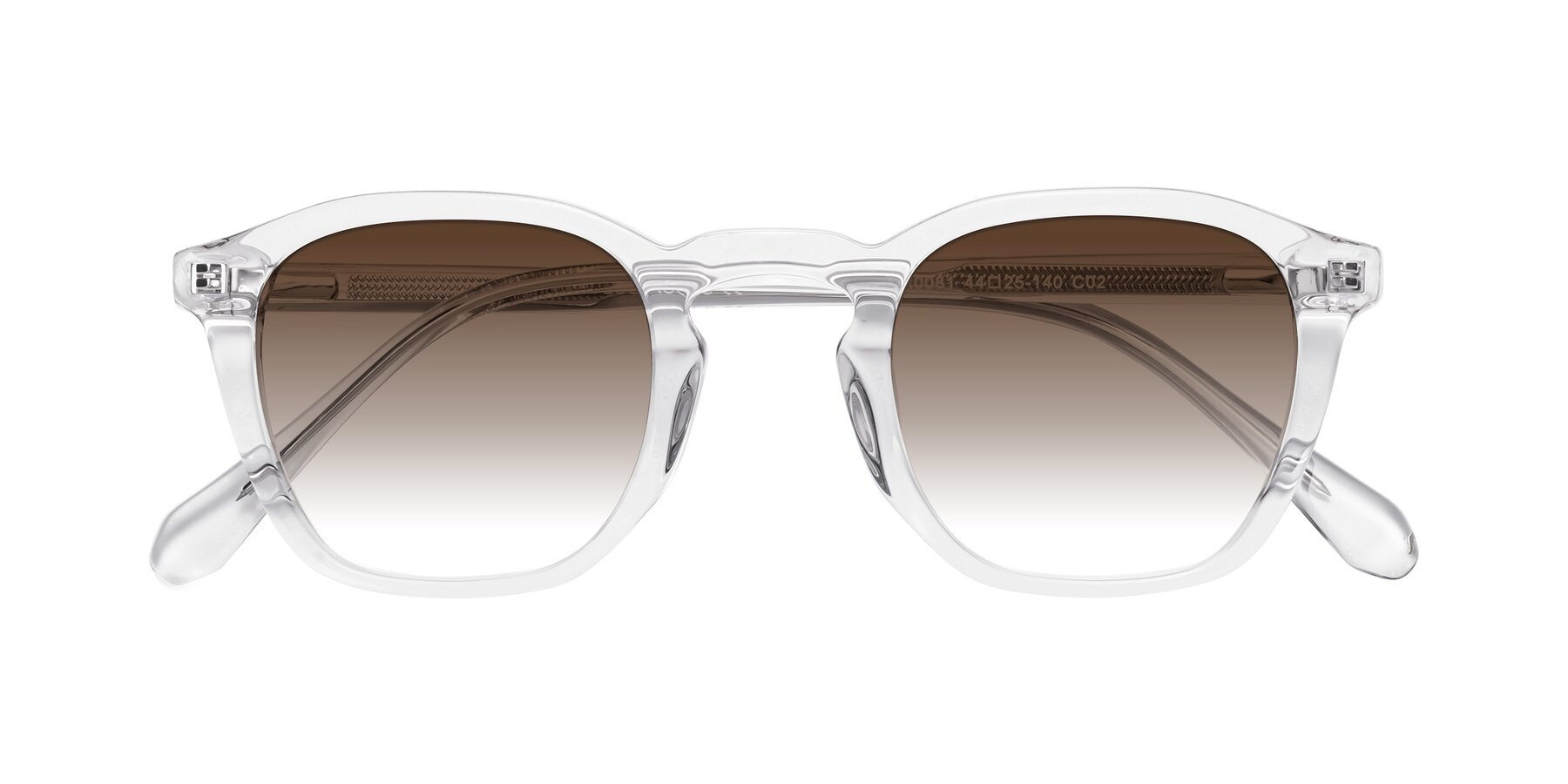 Folded Front of Producer in Clear with Brown Gradient Lenses