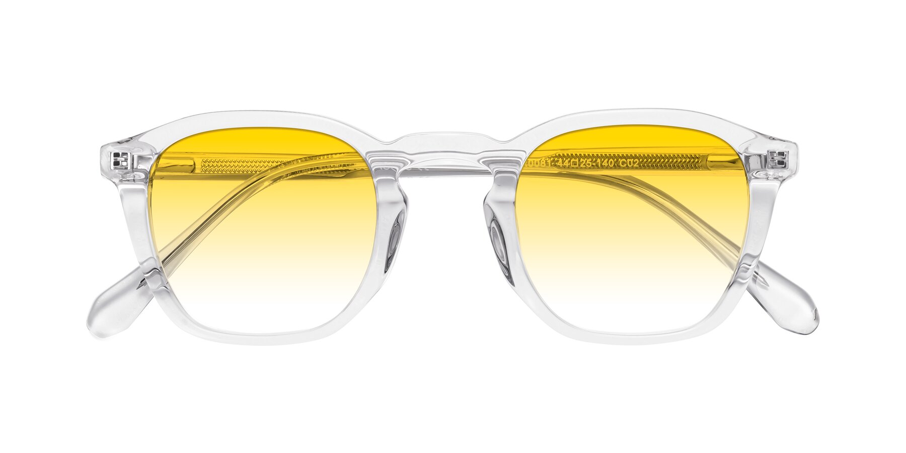 Folded Front of Producer in Clear with Yellow Gradient Lenses