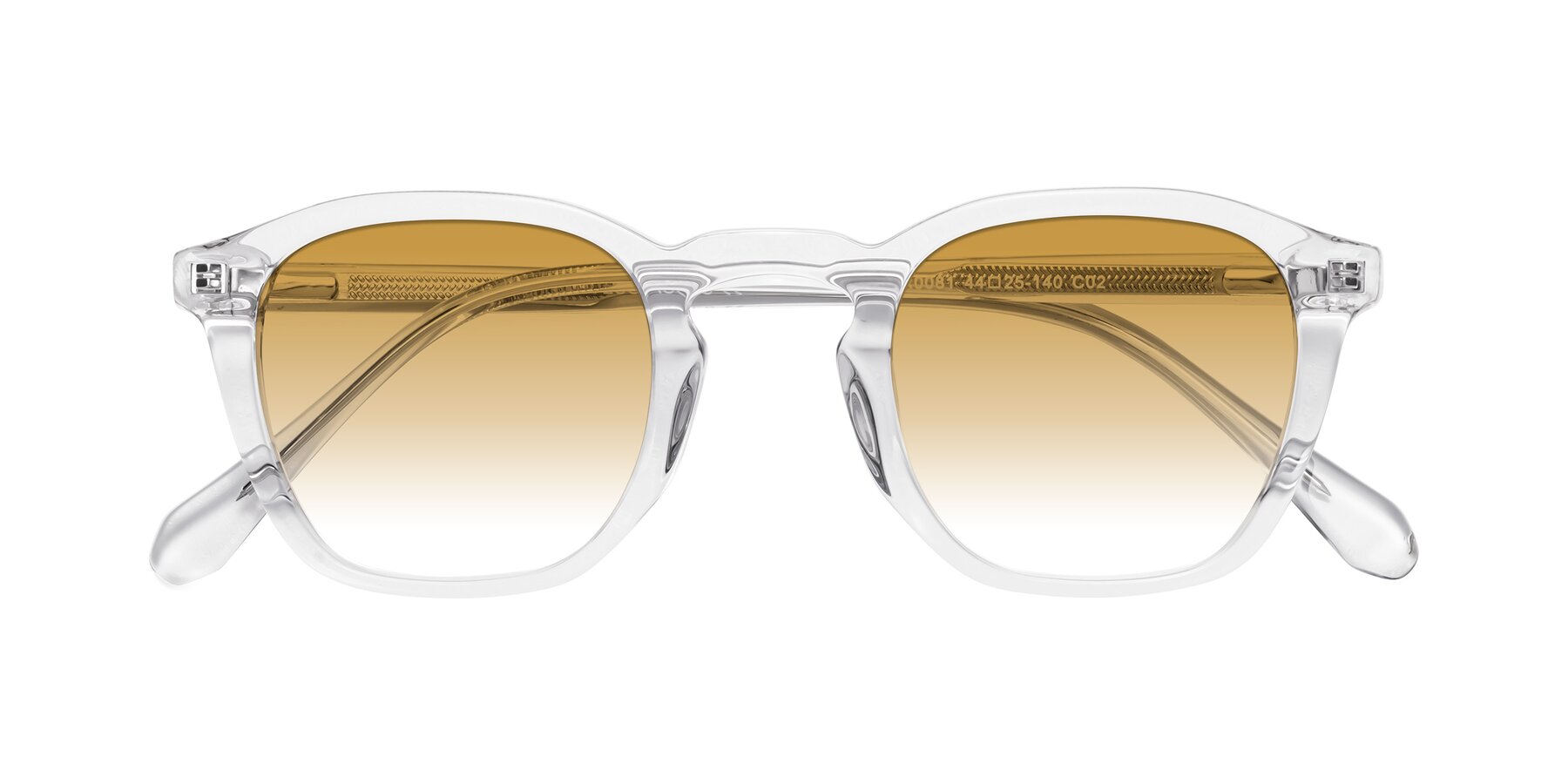 Folded Front of Producer in Clear with Champagne Gradient Lenses