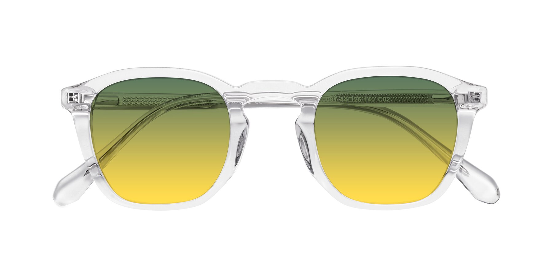 Folded Front of Producer in Clear with Green / Yellow Gradient Lenses