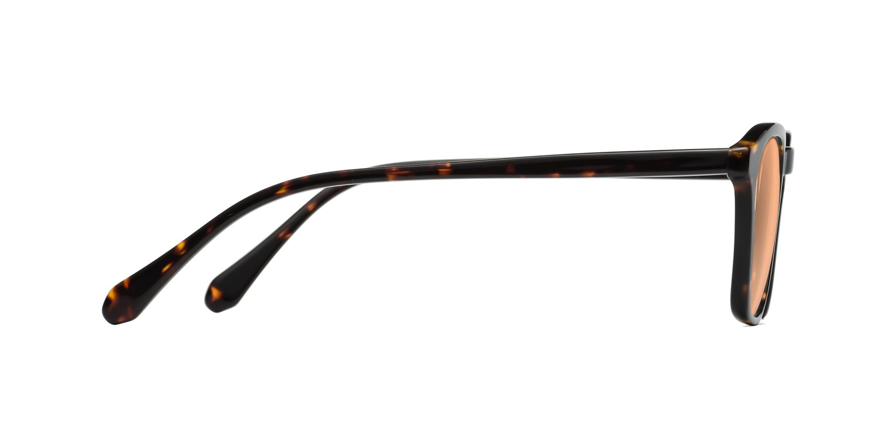 Side of Producer in Tortoise with Light Orange Tinted Lenses