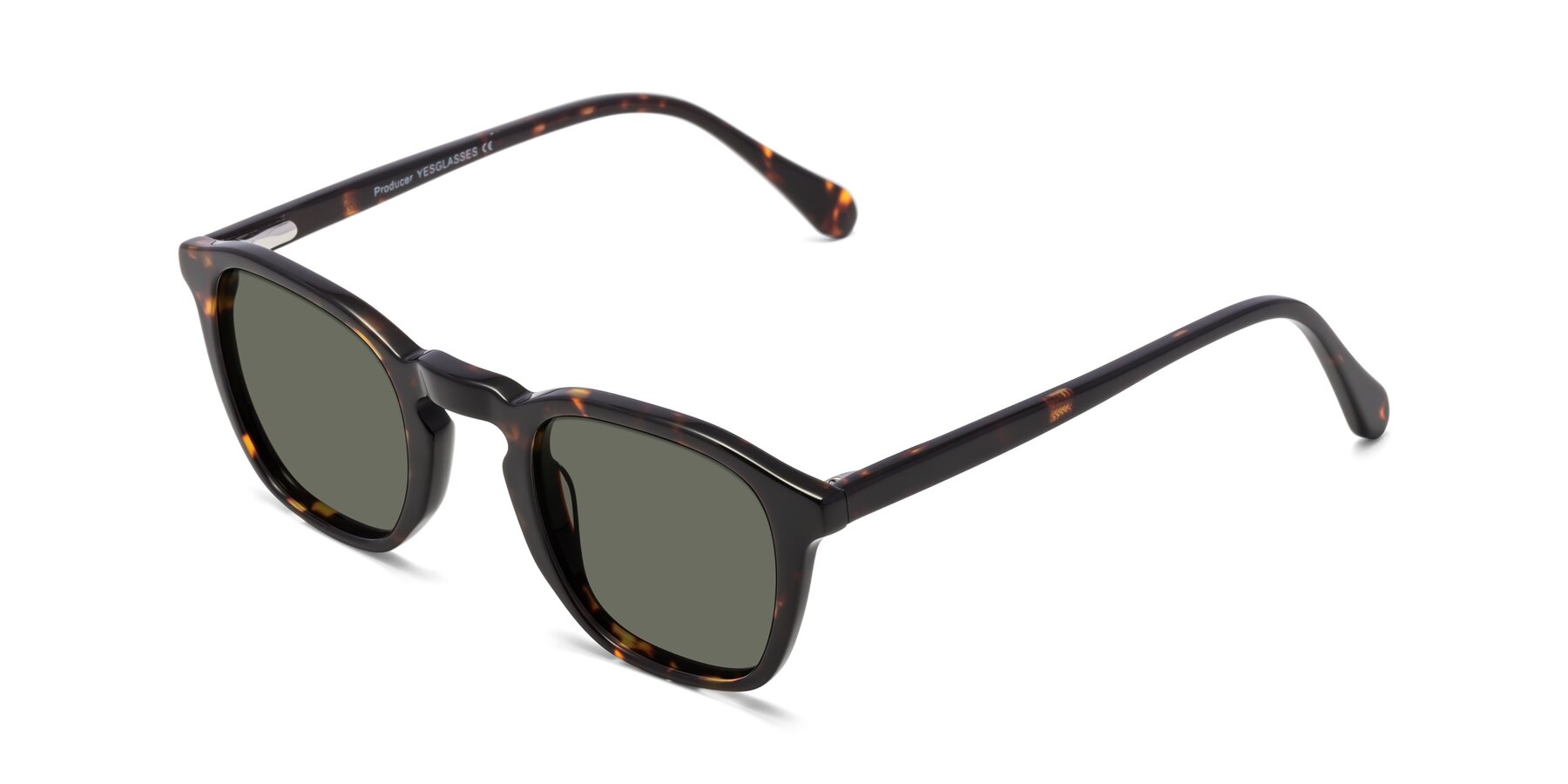 Angle of Producer in Tortoise with Gray Polarized Lenses