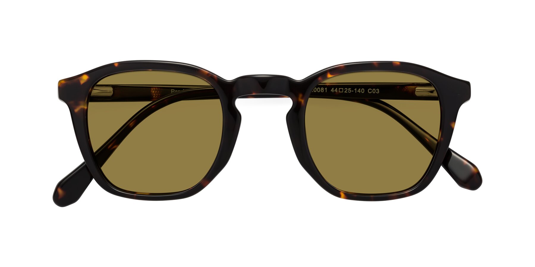 Folded Front of Producer in Tortoise with Brown Polarized Lenses