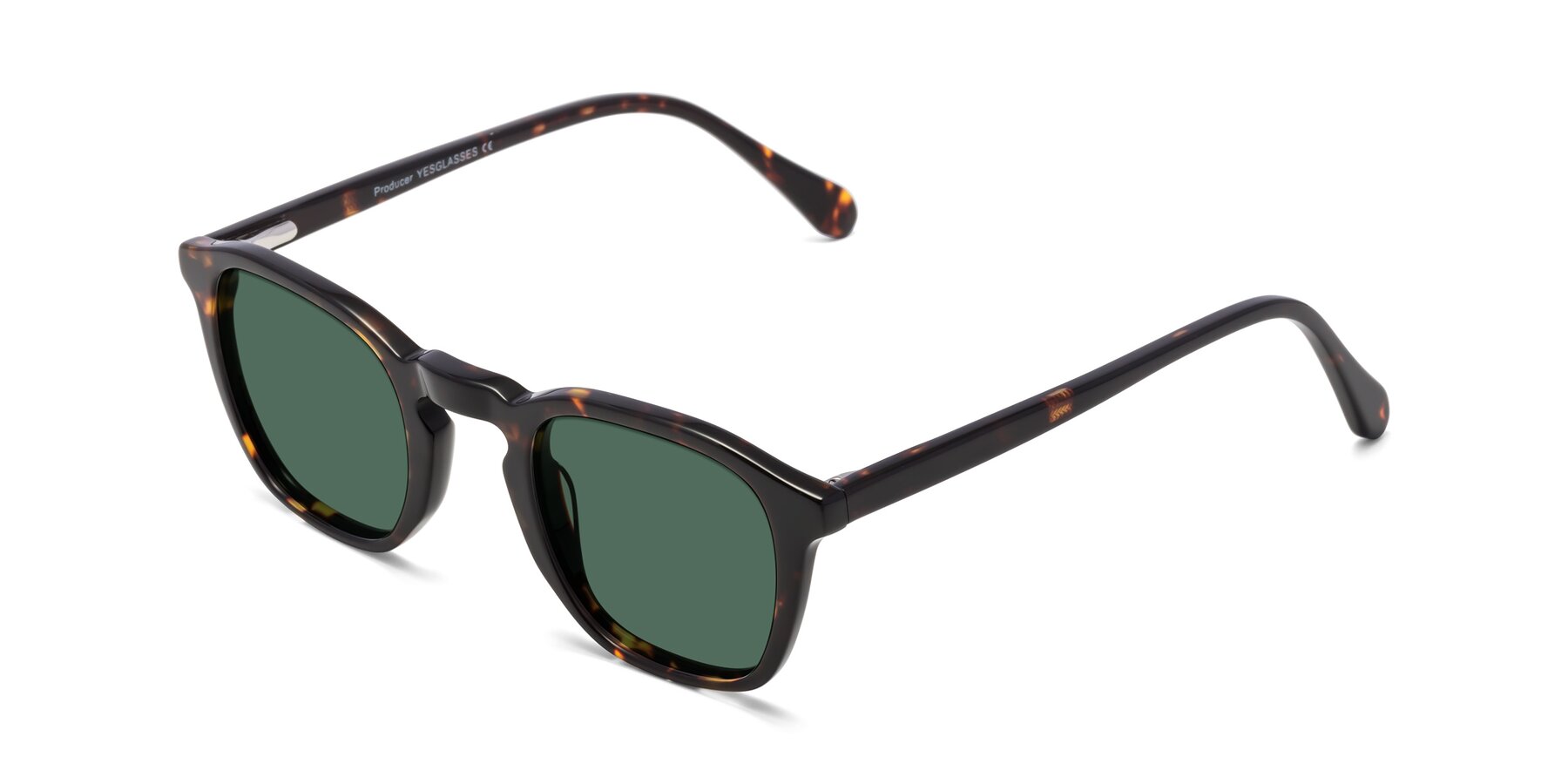 Angle of Producer in Tortoise with Green Polarized Lenses