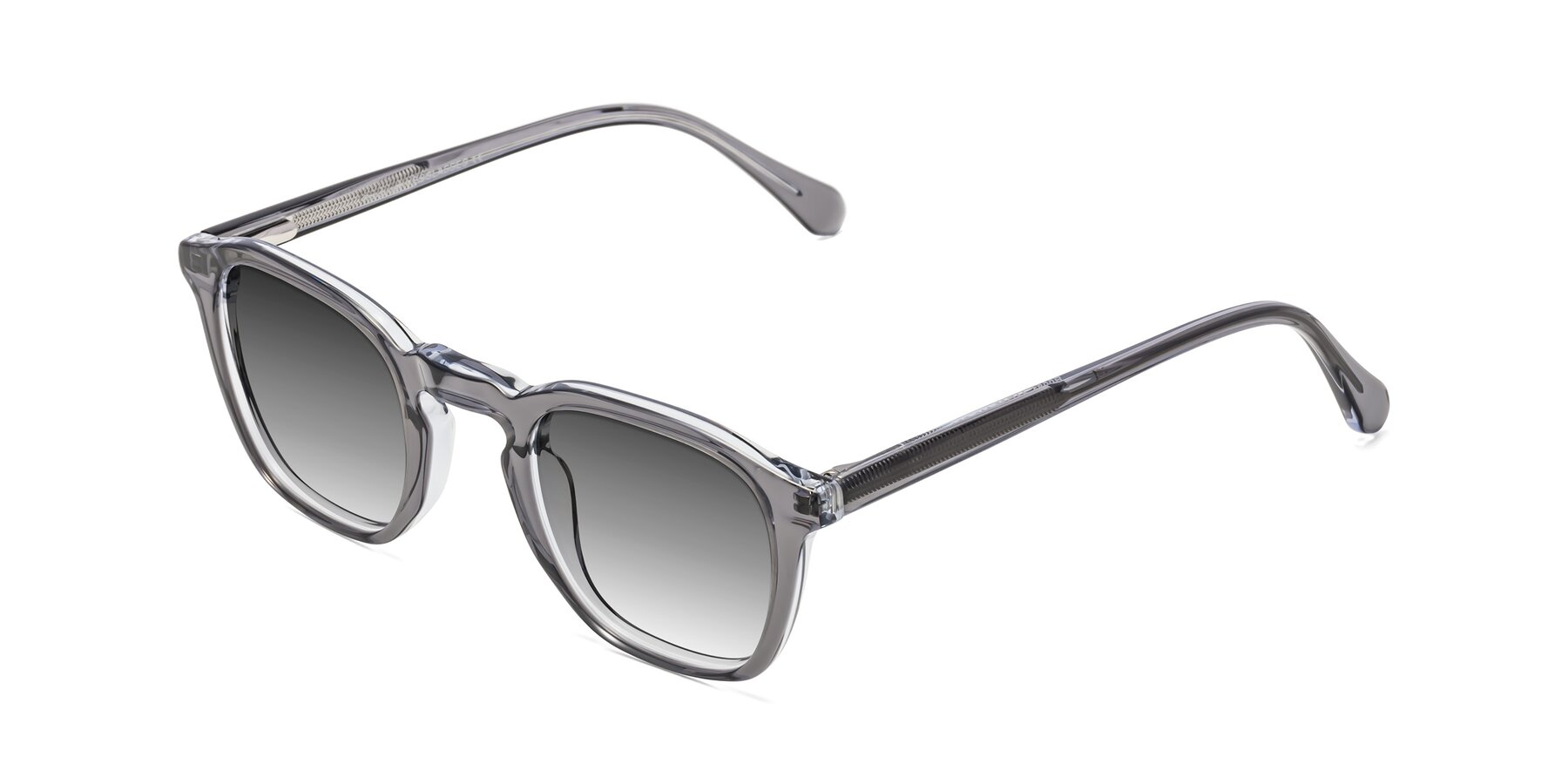 Angle of Producer in Transparent Gray with Gray Gradient Lenses