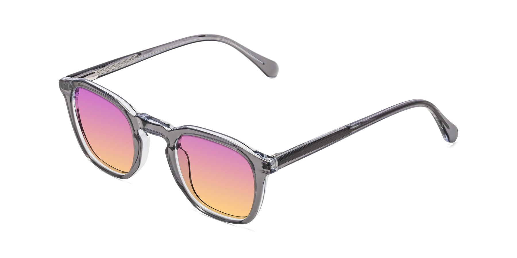 Angle of Producer in Transparent Gray with Purple / Yellow Gradient Lenses