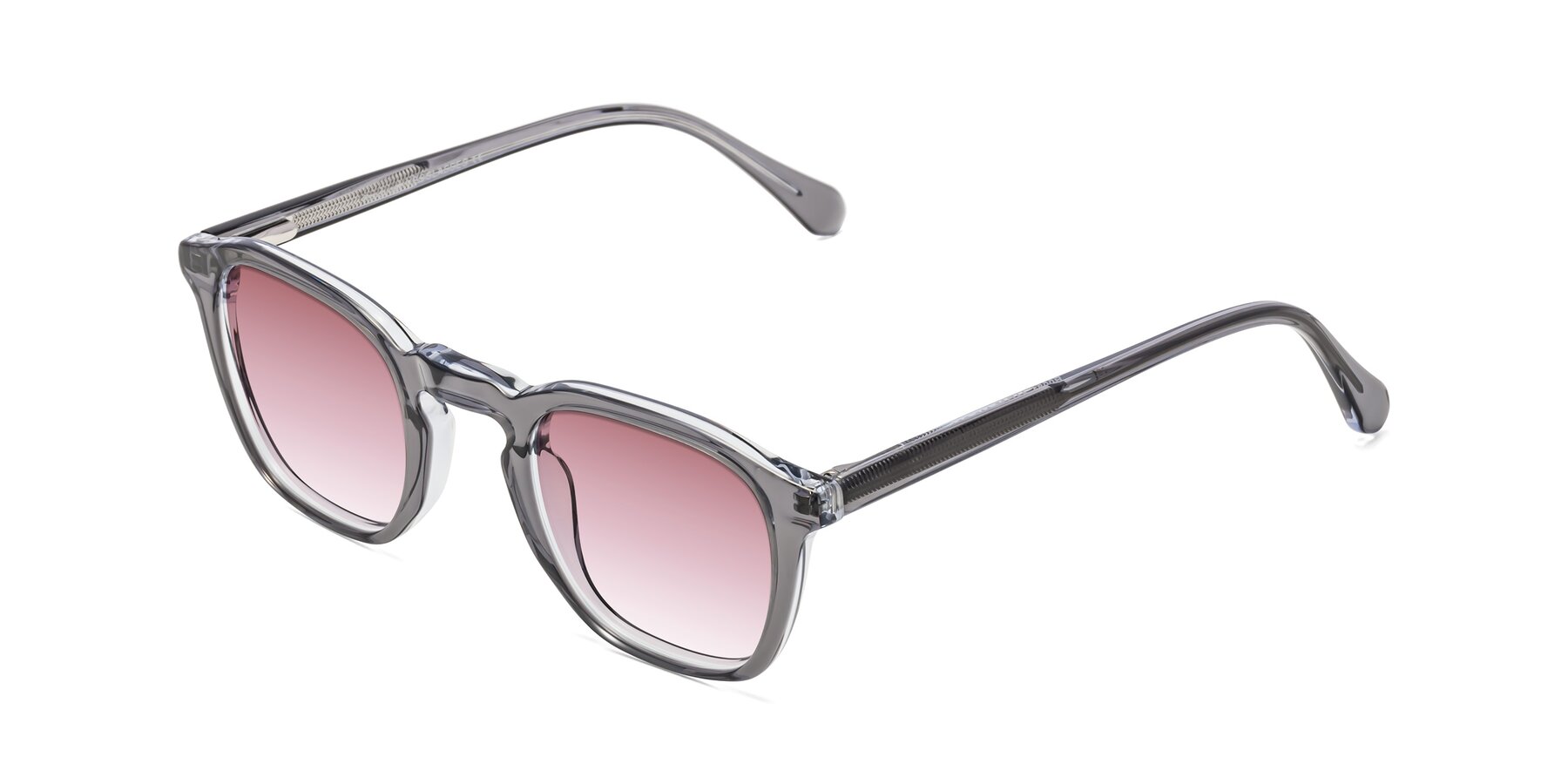 Angle of Producer in Transparent Gray with Garnet Gradient Lenses