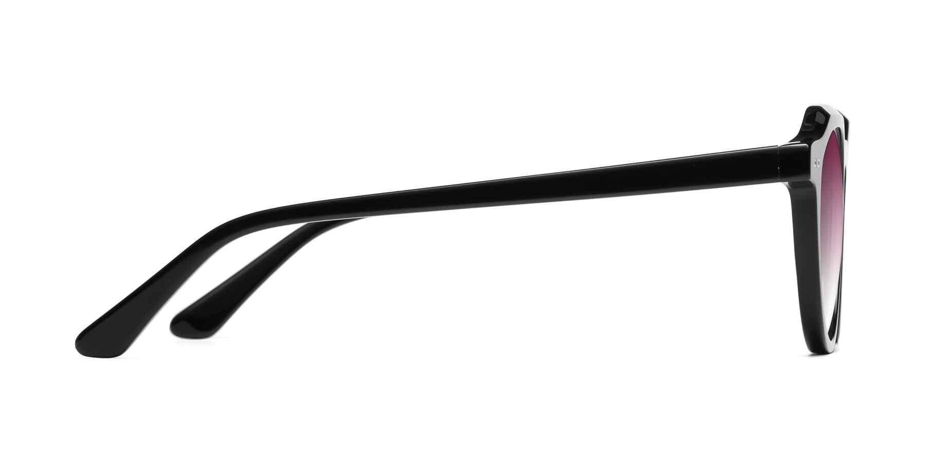 Side of Dyson in Black with Wine Gradient Lenses