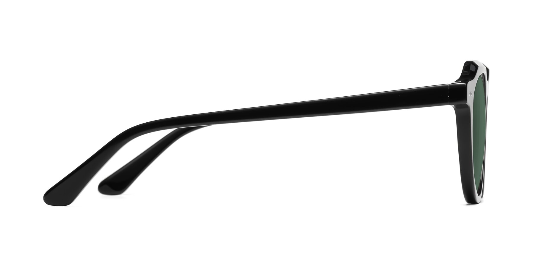 Side of Dyson in Black with Green Polarized Lenses