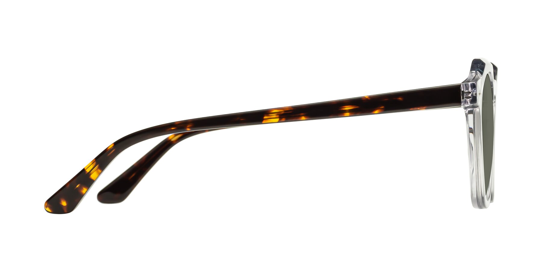 Side of Dyson in Transparent Livid-Tortoise with Gray Polarized Lenses