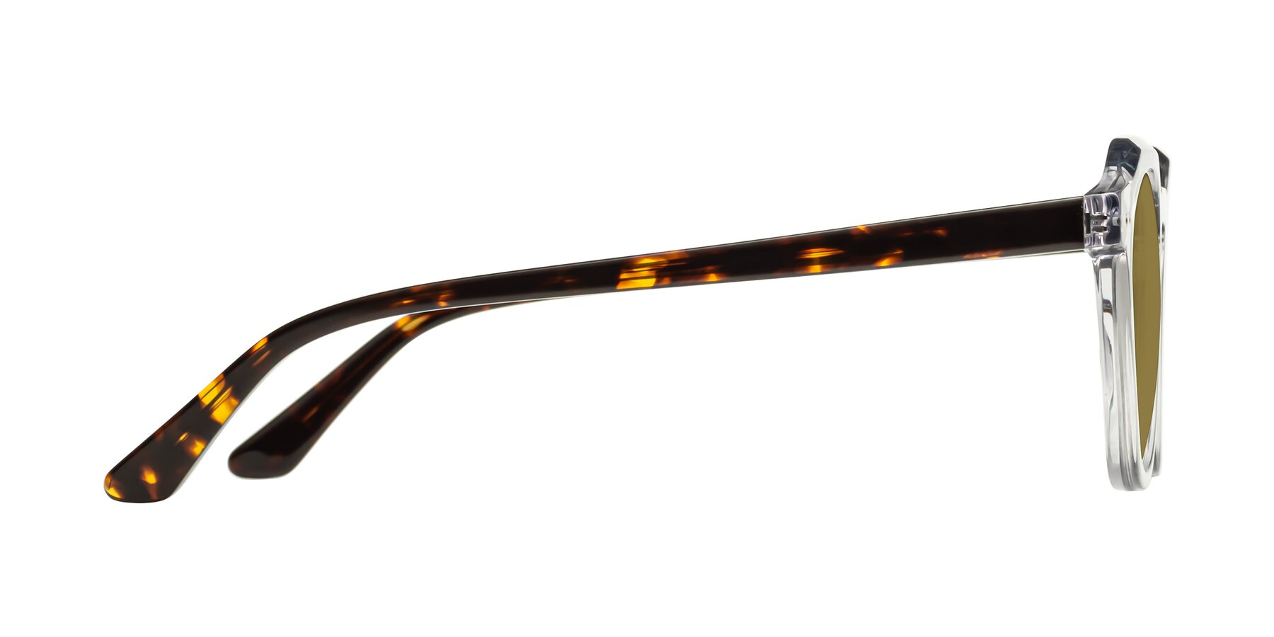 Side of Dyson in Transparent Livid-Tortoise with Brown Polarized Lenses