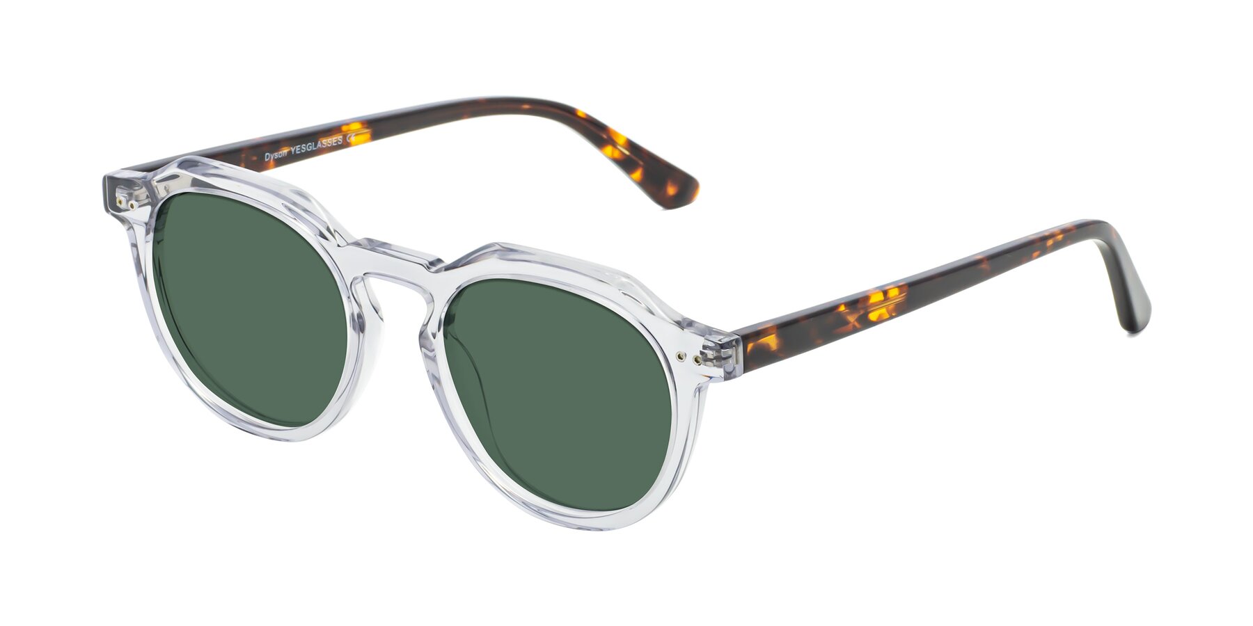 Angle of Dyson in Transparent Livid-Tortoise with Green Polarized Lenses