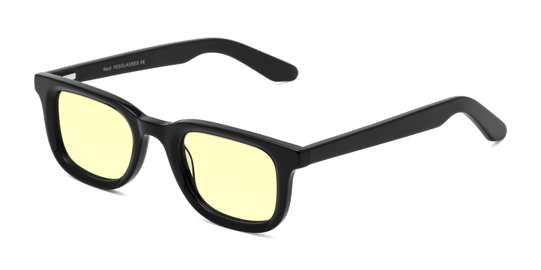 Angle of Reid in Black with Light Yellow Tinted Lenses