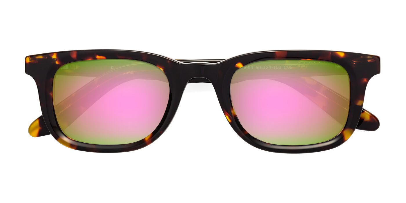 Reid - Tortoise Flash Mirrored Sunglasses