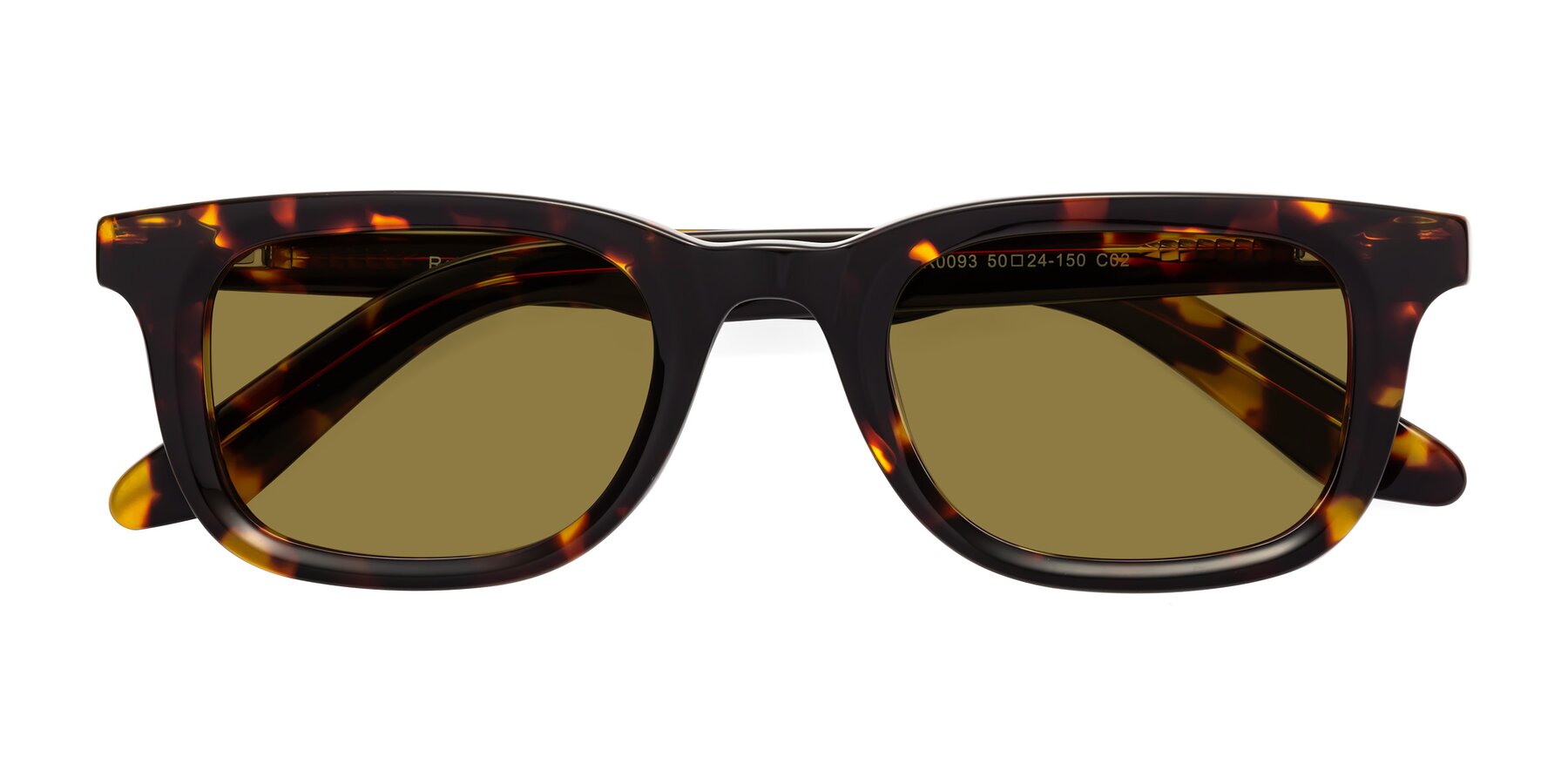 Folded Front of Reid in Tortoise with Brown Polarized Lenses