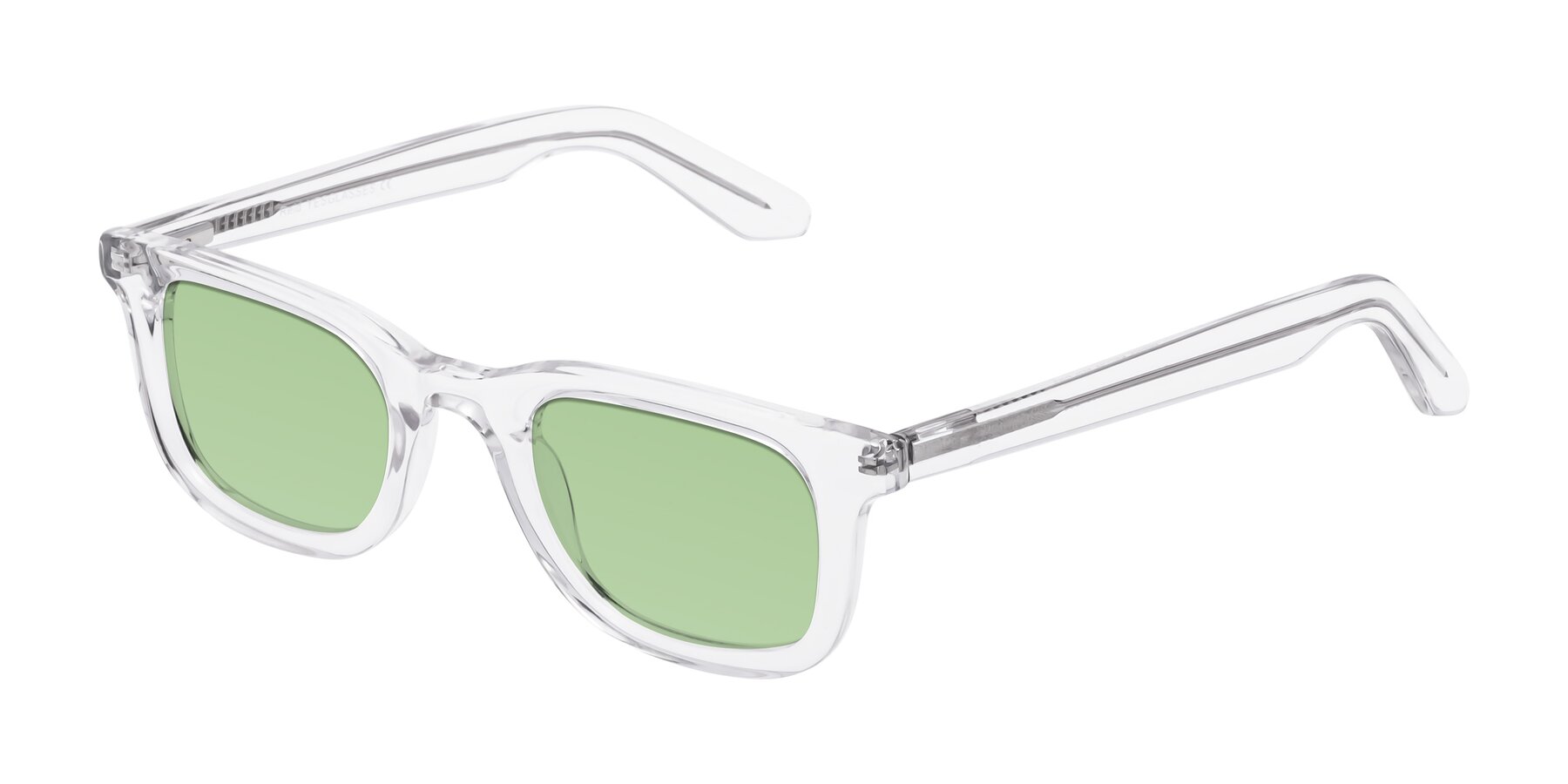 Angle of Reid in Clear with Medium Green Tinted Lenses