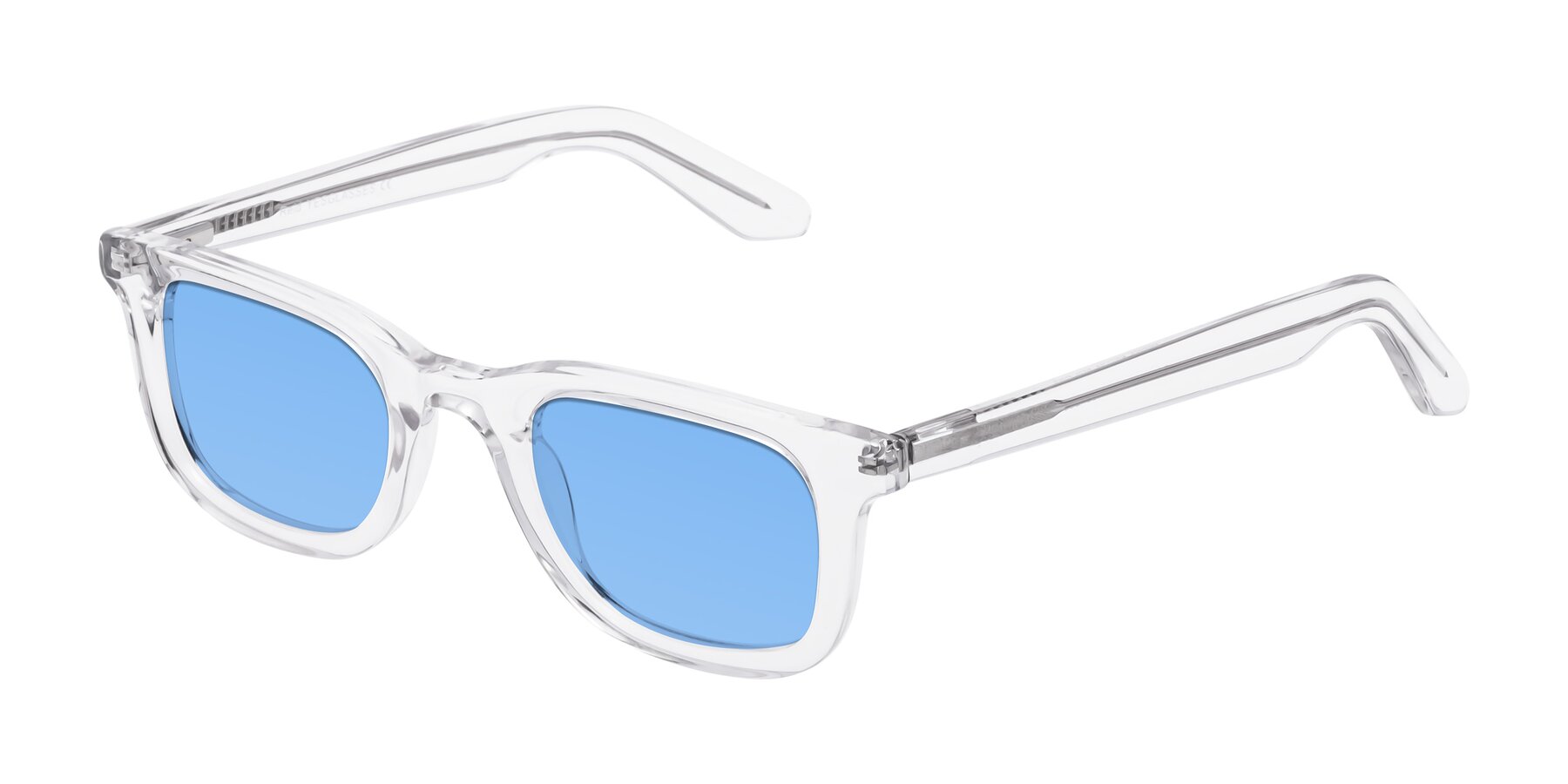 Angle of Reid in Clear with Medium Blue Tinted Lenses