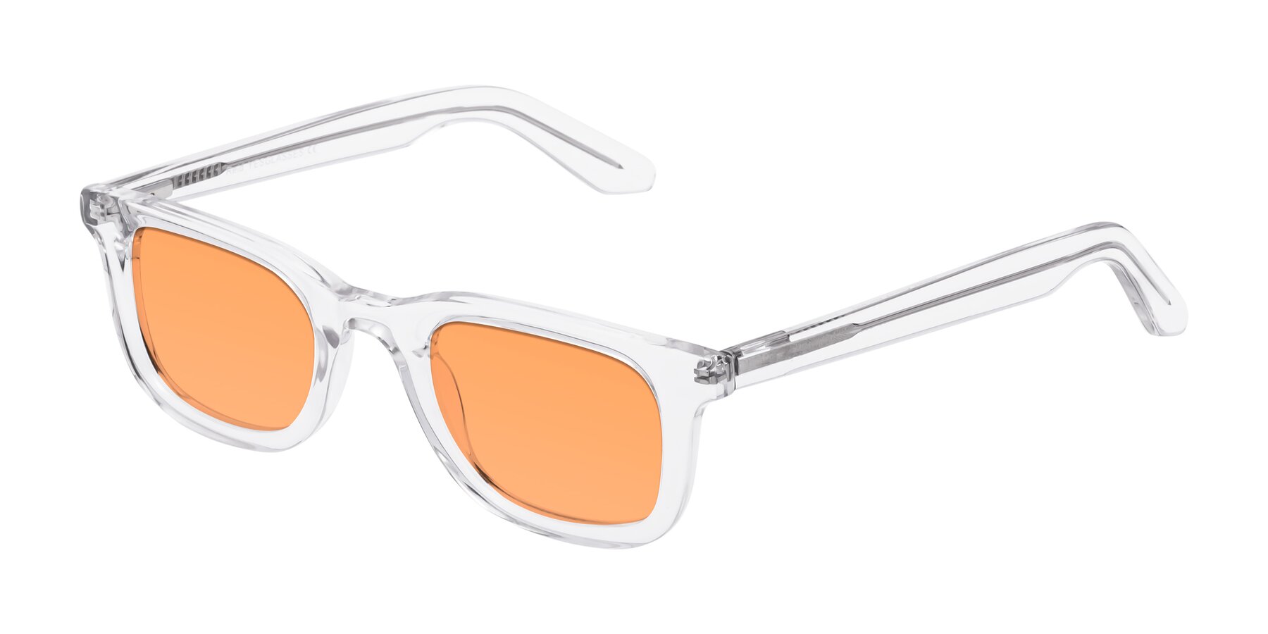 Angle of Reid in Clear with Medium Orange Tinted Lenses