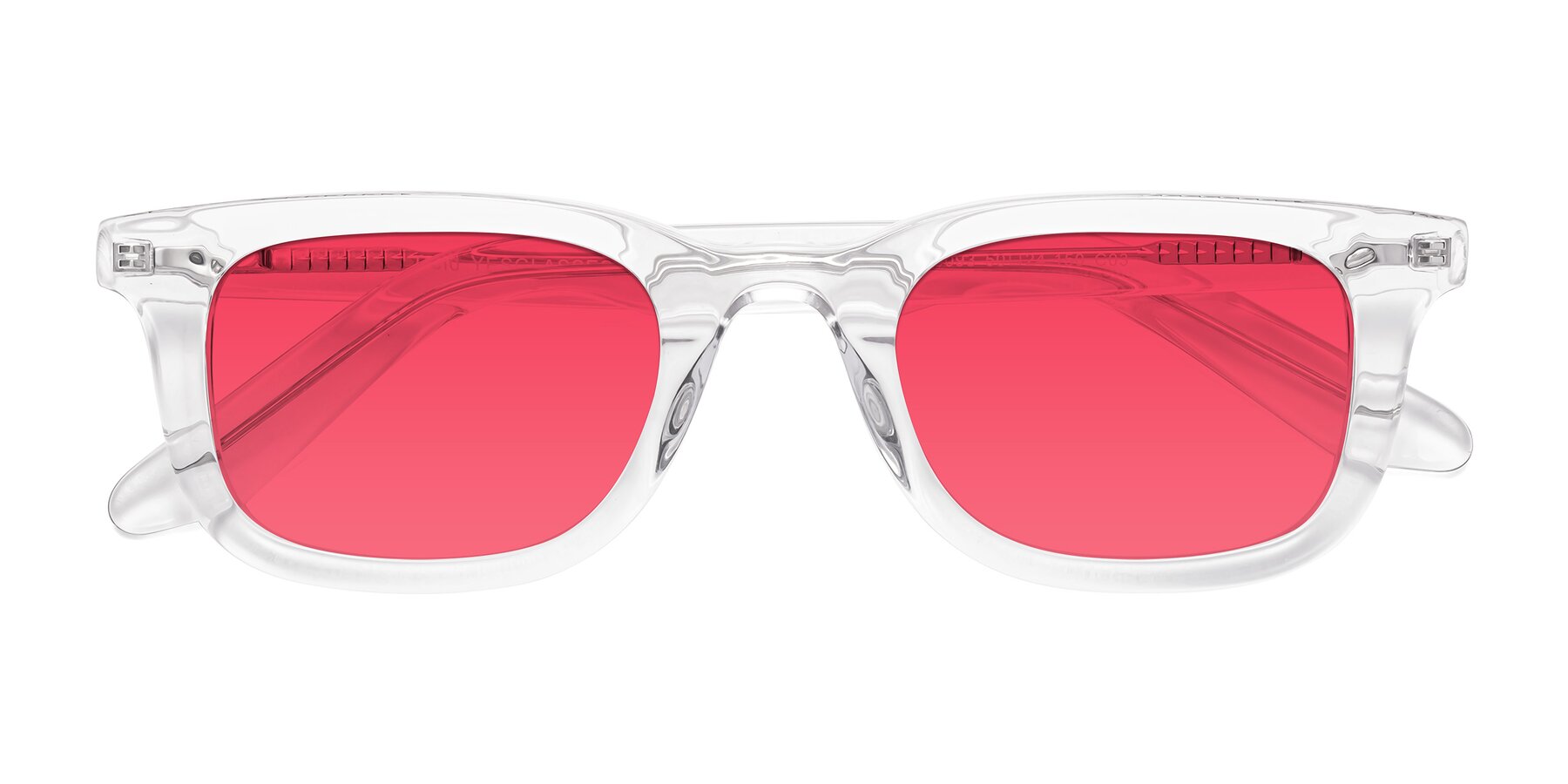 Folded Front of Reid in Clear with Red Tinted Lenses