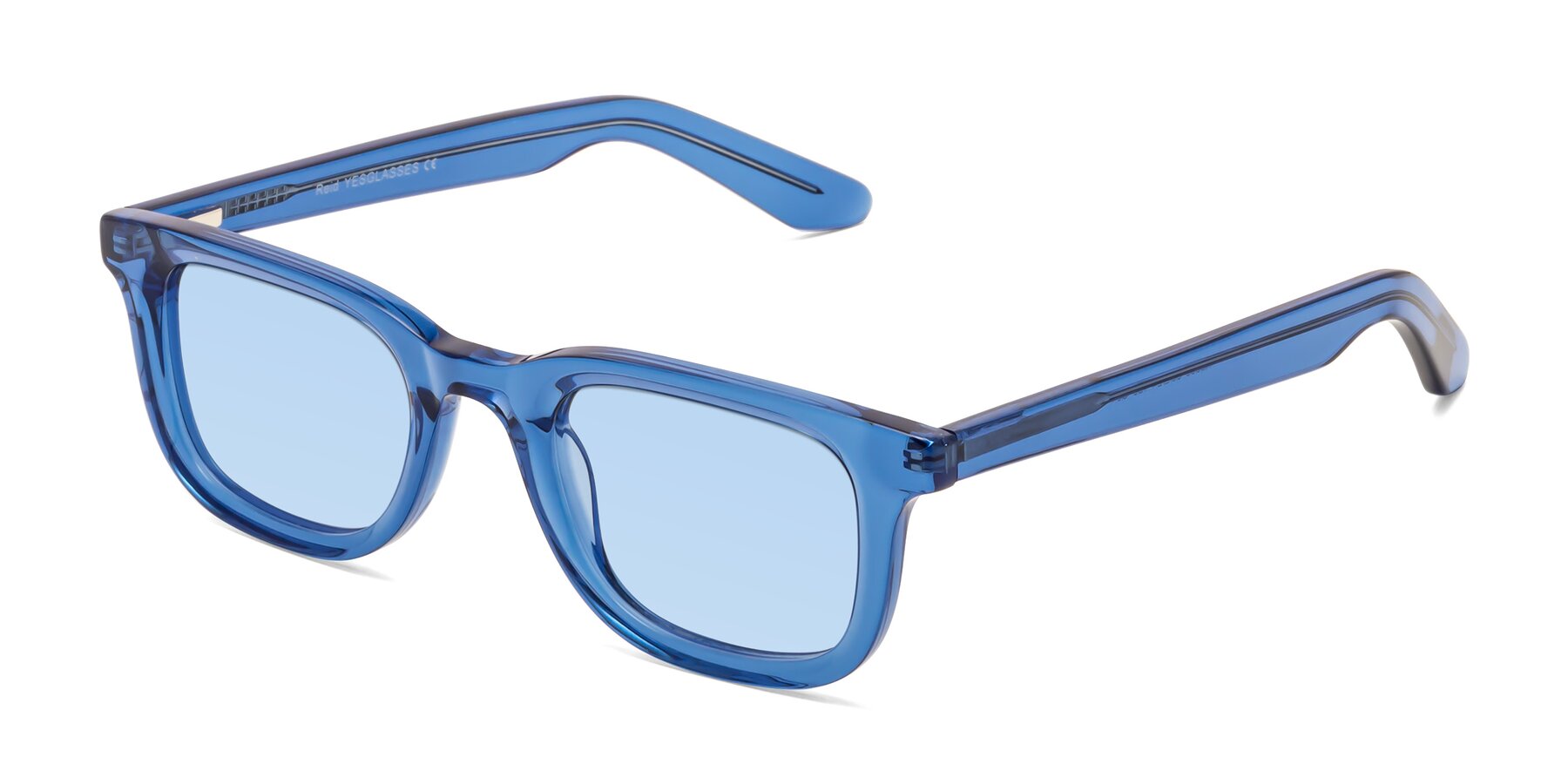 Angle of Reid in Crystal Blue with Light Blue Tinted Lenses