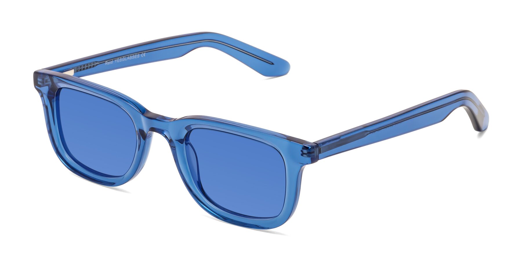 Angle of Reid in Crystal Blue with Blue Tinted Lenses