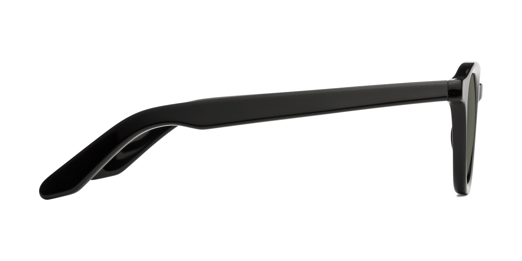 Side of Titus in Black with Gray Polarized Lenses