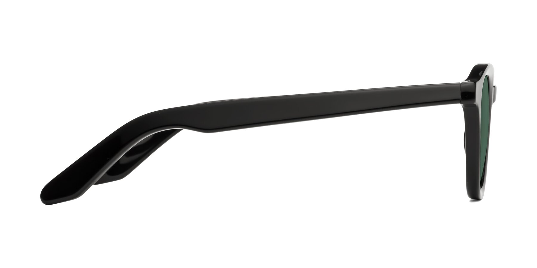 Side of Titus in Black with Green Polarized Lenses
