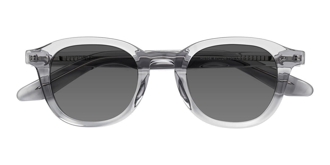 Titus - Transparent Gray Tinted Sunglasses