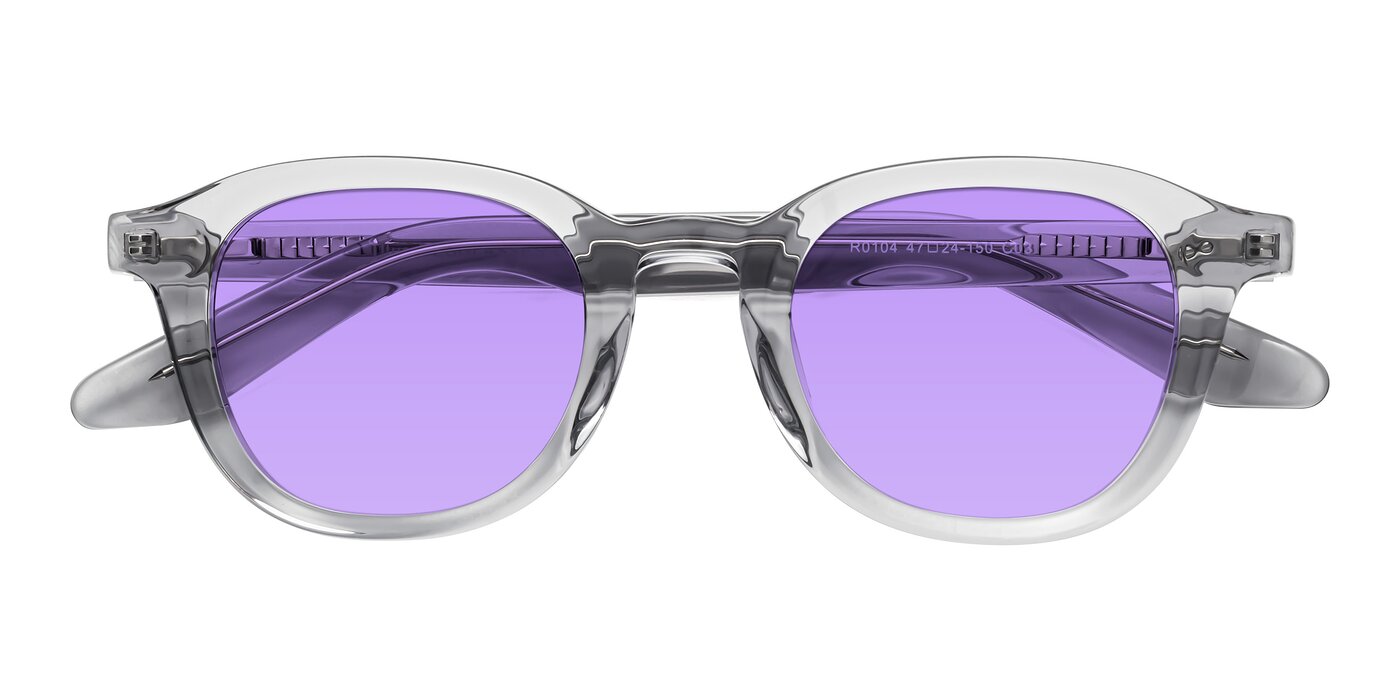 Titus - Transparent Gray Tinted Sunglasses