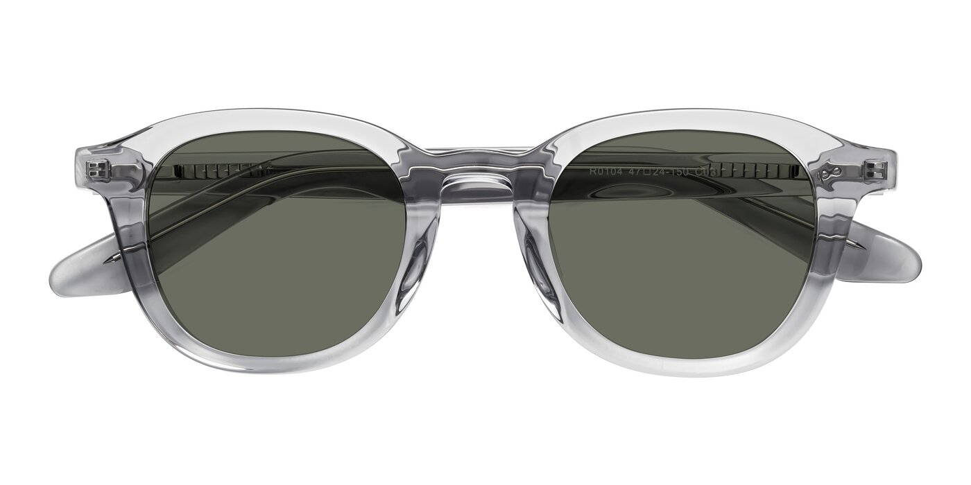 Titus - Transparent Gray Polarized Sunglasses