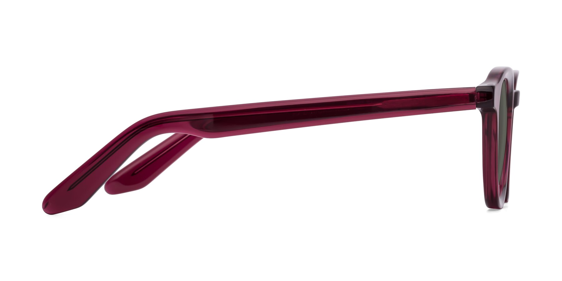 Side of Titus in Wine with Gray Polarized Lenses