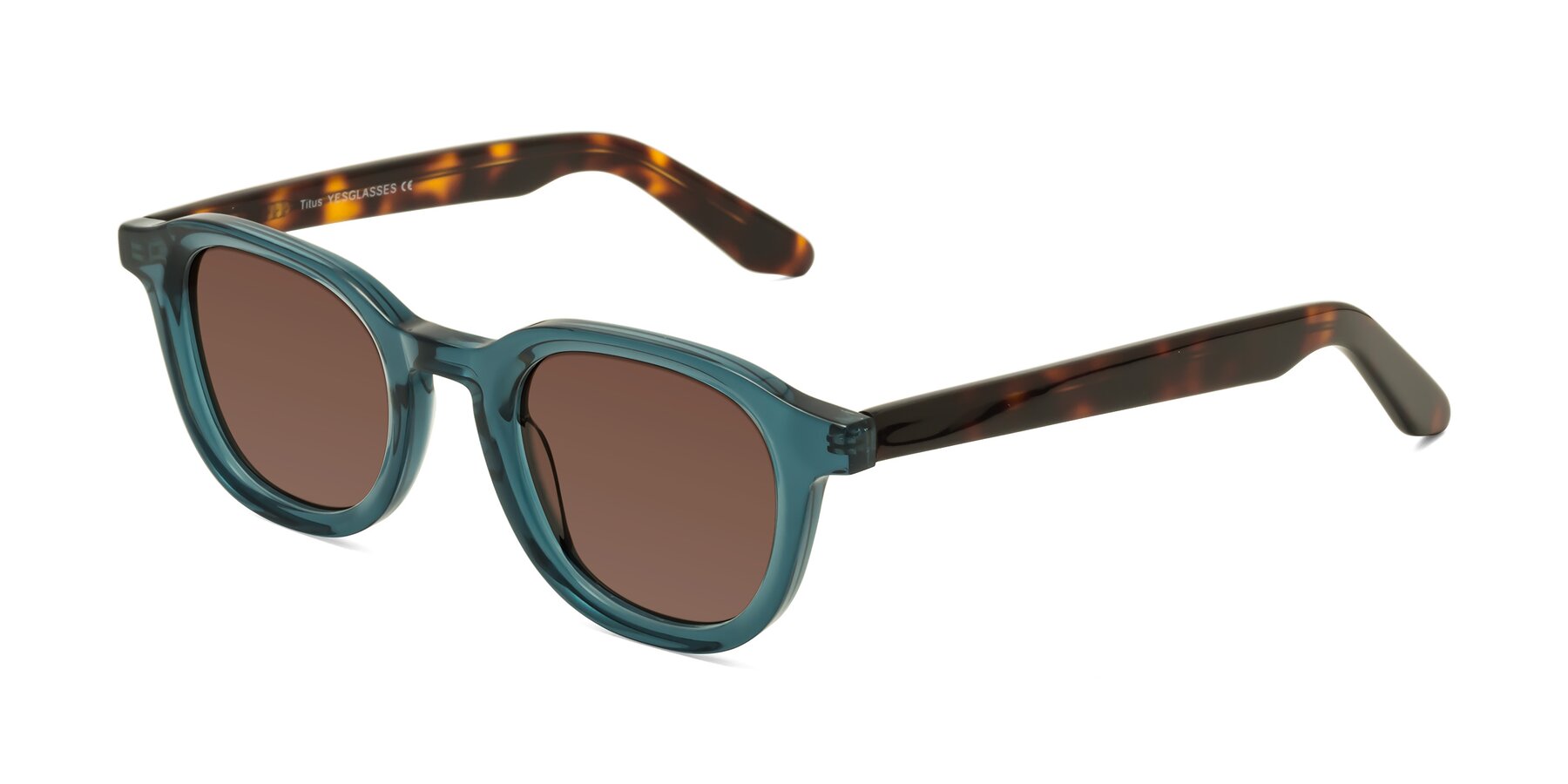 Angle of Titus in Peacock-Tortoise with Brown Tinted Lenses