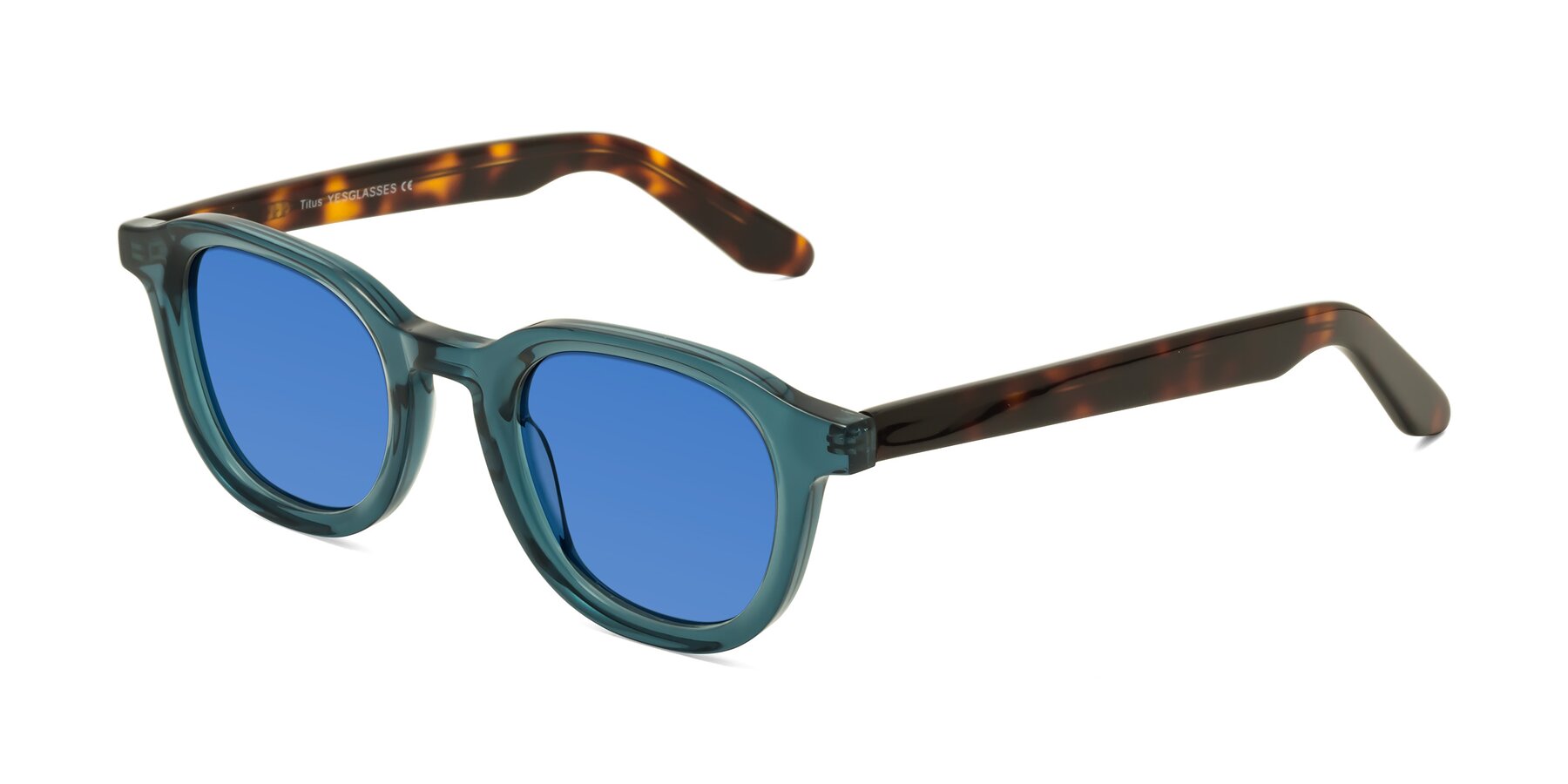 Angle of Titus in Peacock-Tortoise with Blue Tinted Lenses