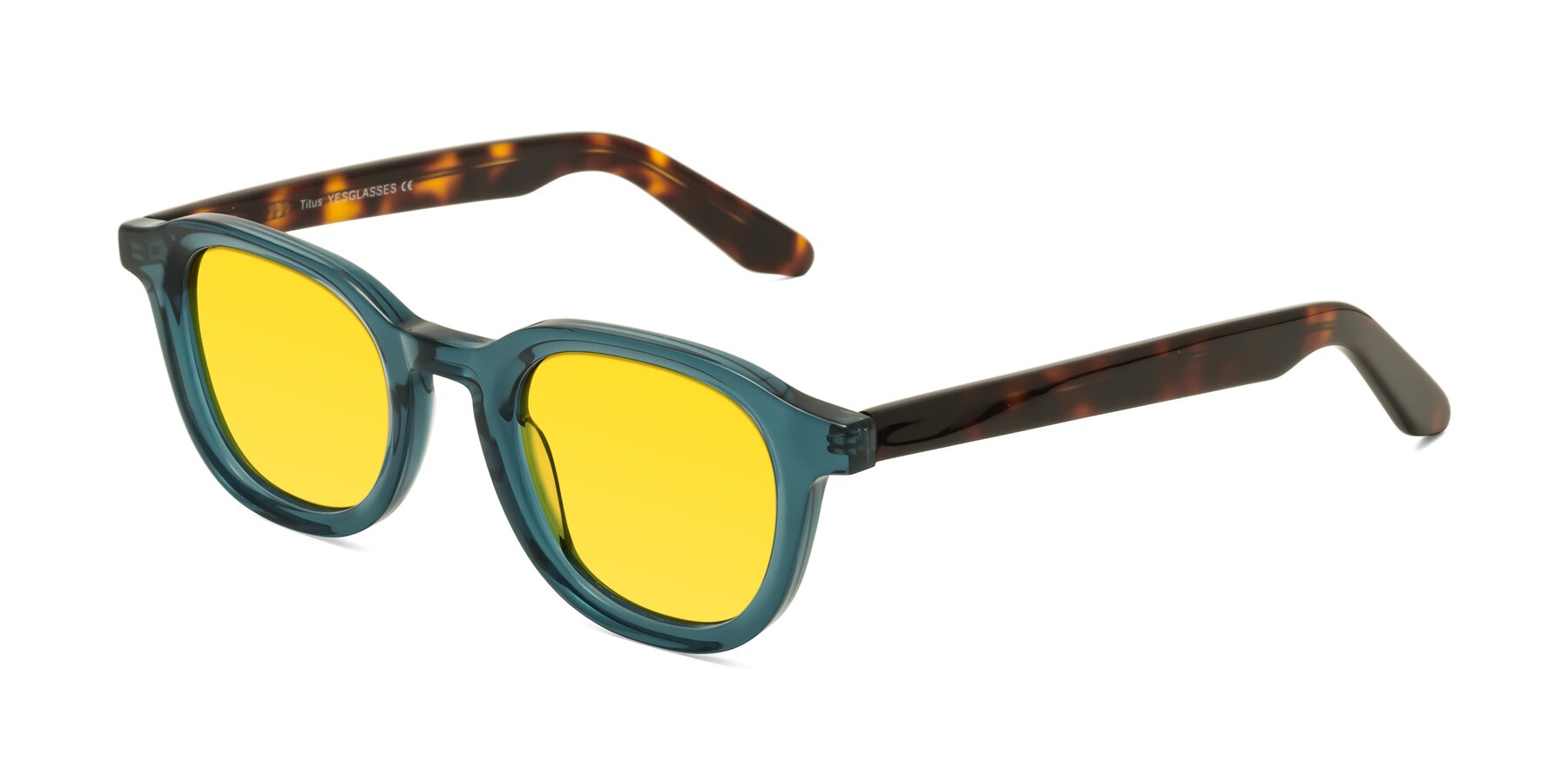 Angle of Titus in Peacock-Tortoise with Yellow Tinted Lenses