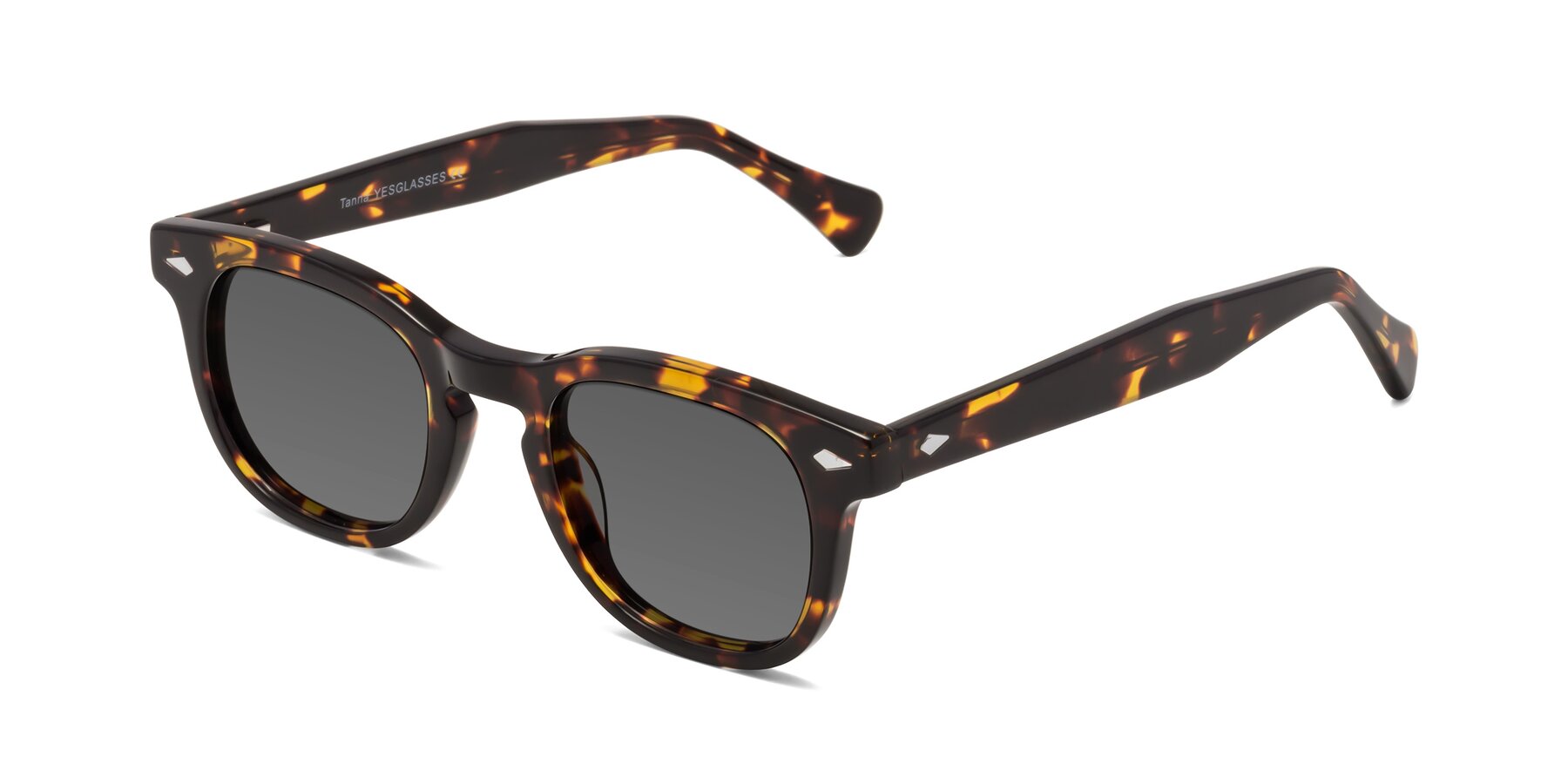 Angle of Tanna in Tortoise with Medium Gray Tinted Lenses
