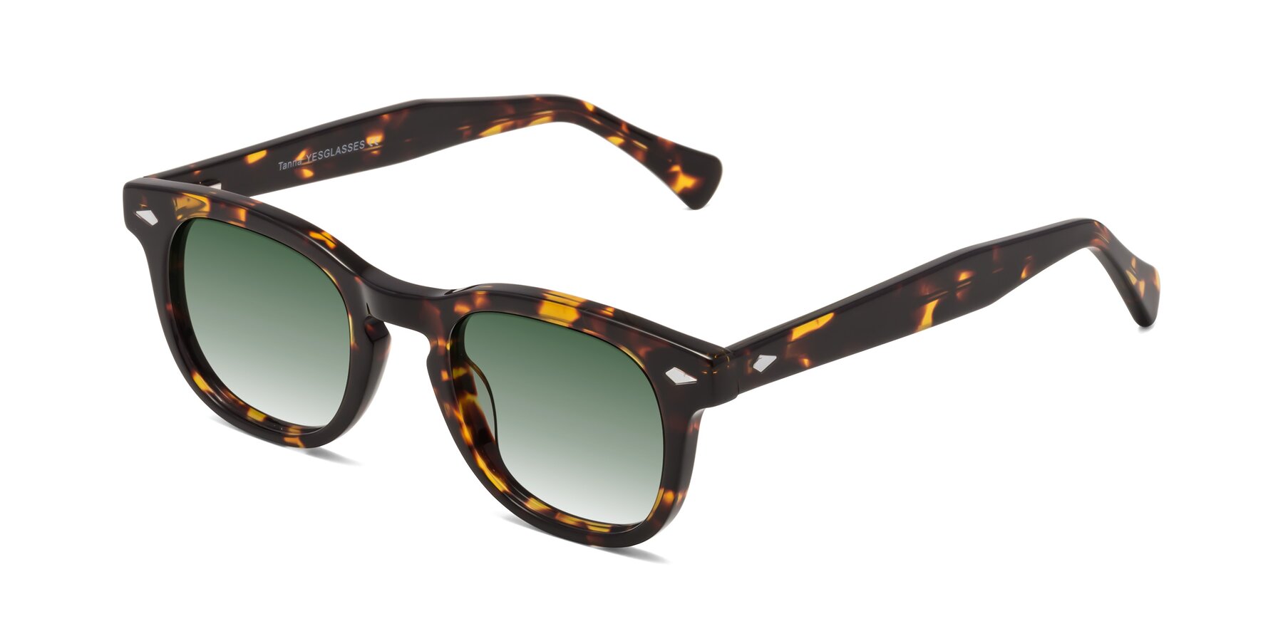 Angle of Tanna in Tortoise with Green Gradient Lenses