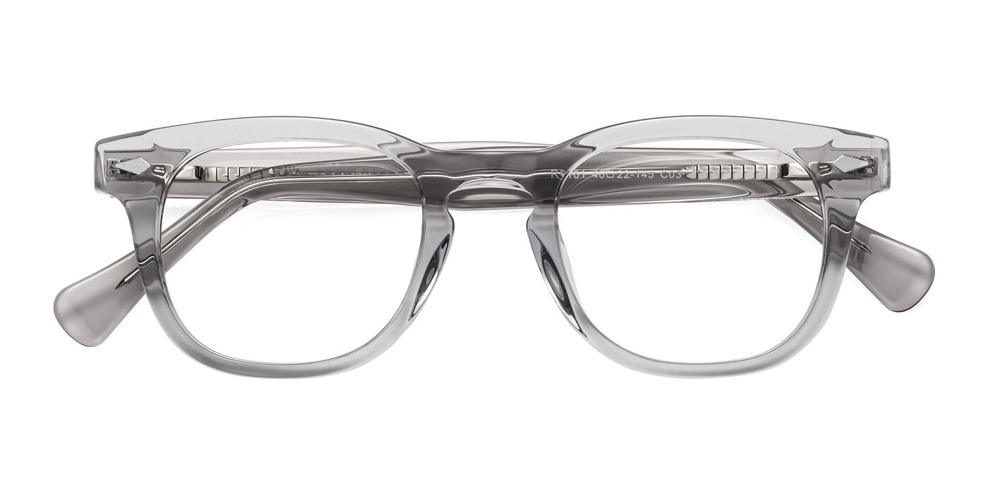 Tanna - Transparent Gray Eyeglasses