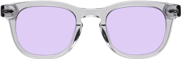 Transparent Gray Keyhole Bridge Retro-Vintage Acetate Tinted Sunglasses ...
