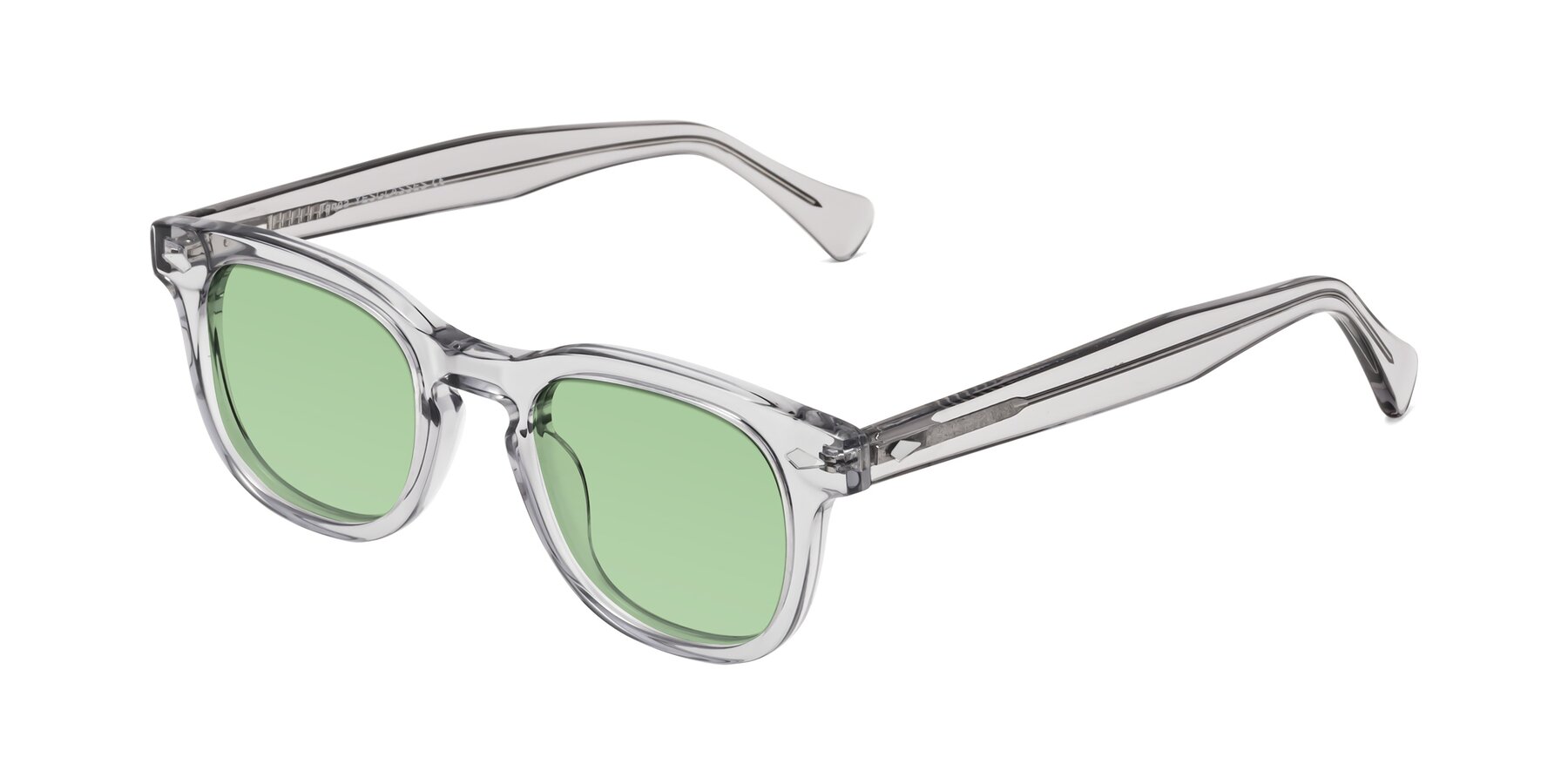 Angle of Tanna in Transparent Gray with Medium Green Tinted Lenses