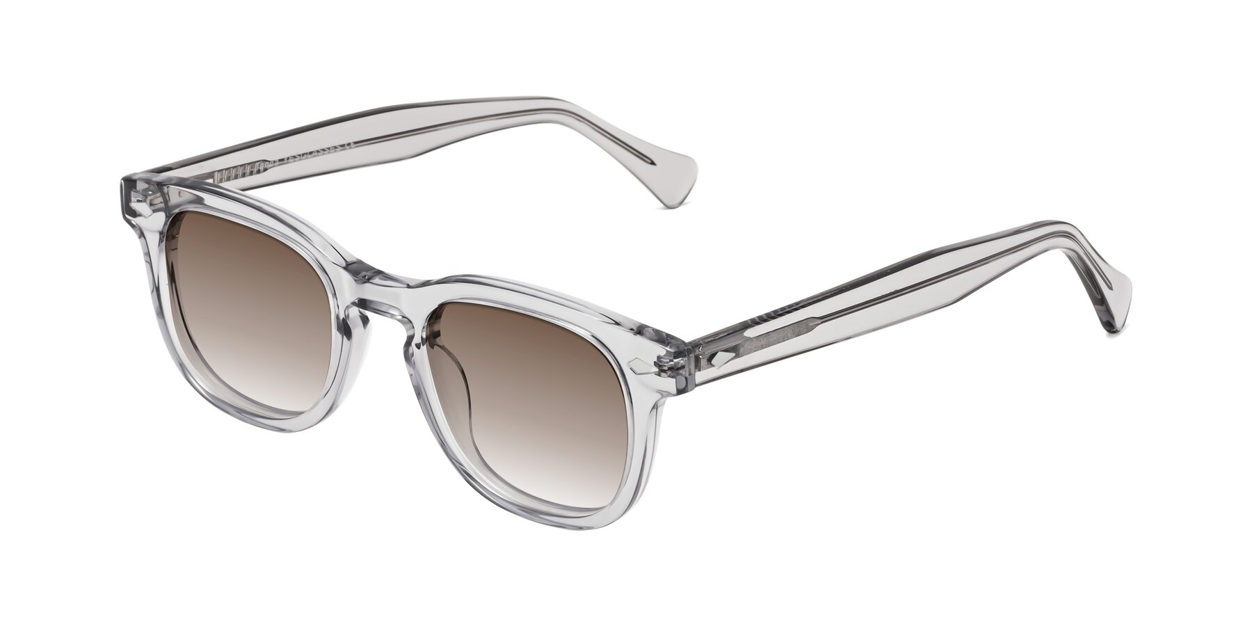 Angle of Tanna in Transparent Gray with Brown Gradient Lenses