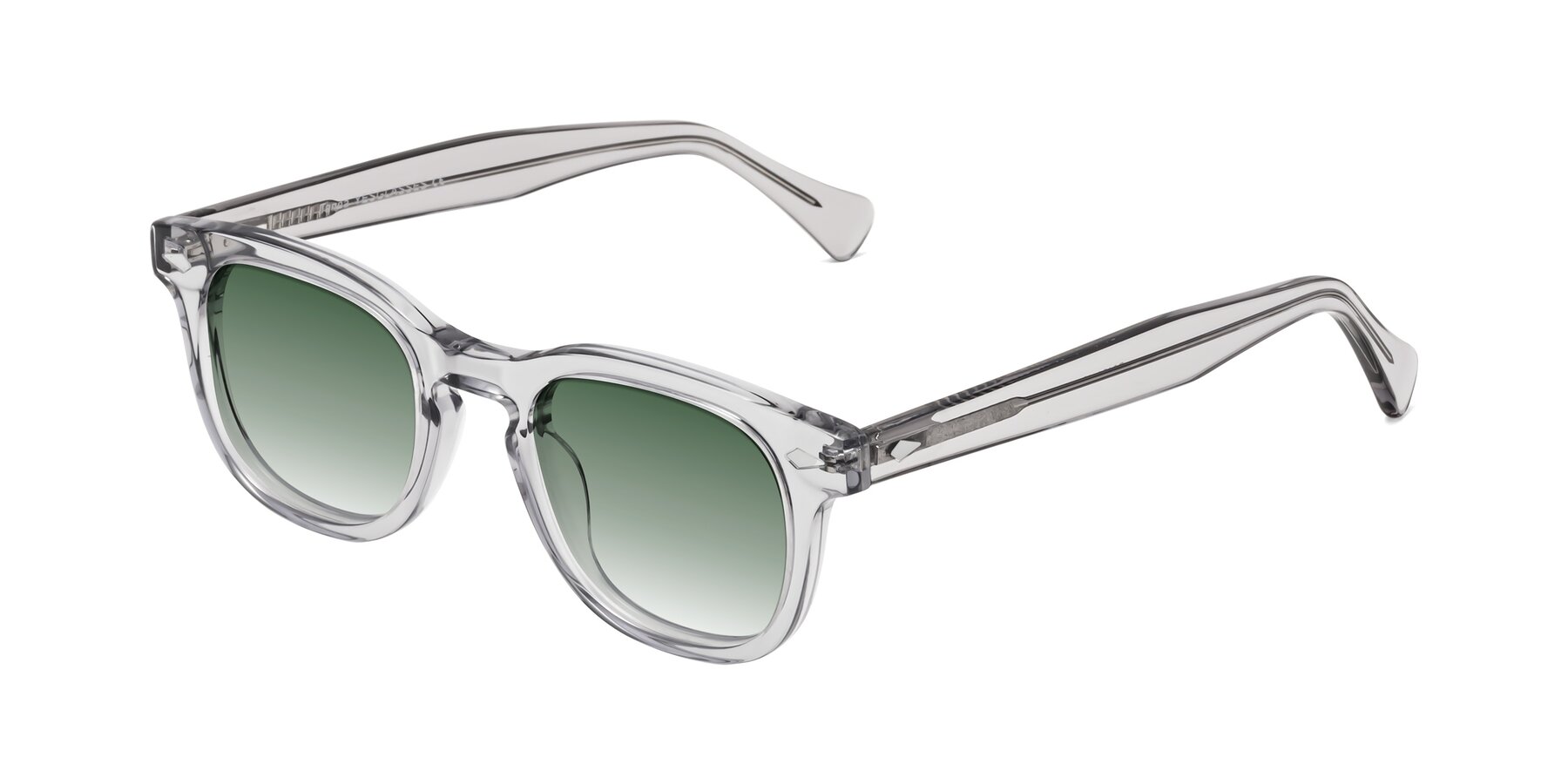 Angle of Tanna in Transparent Gray with Green Gradient Lenses