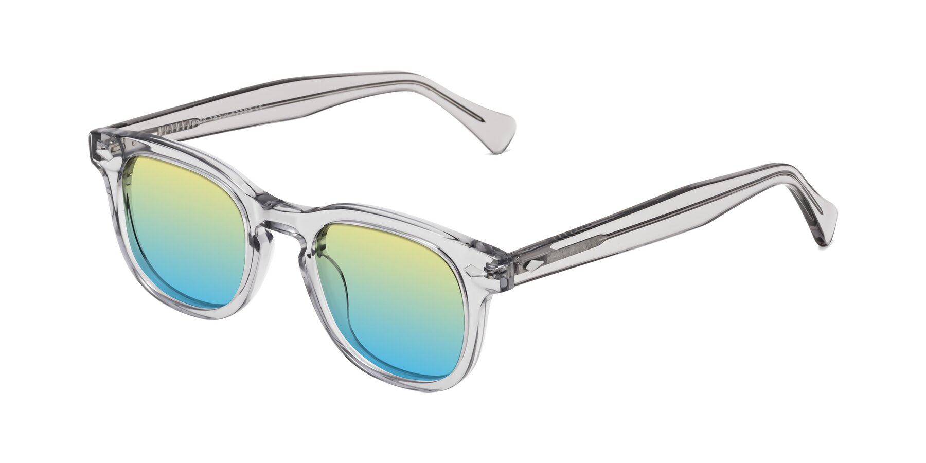 Angle of Tanna in Transparent Gray with Yellow / Blue Gradient Lenses