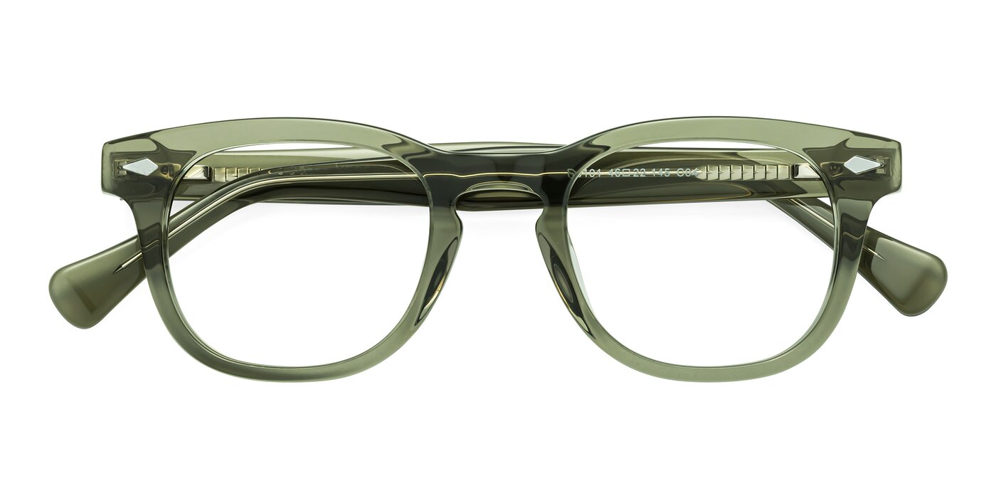 Tanna - Transparent Green Eyeglasses